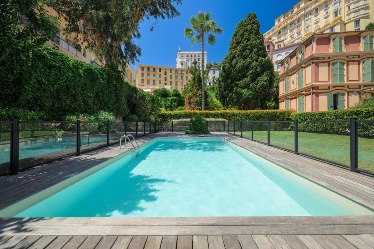 Appartamento Le Coq Wagner - Parking - Air Conditioning - Pool Mentone Esterno foto